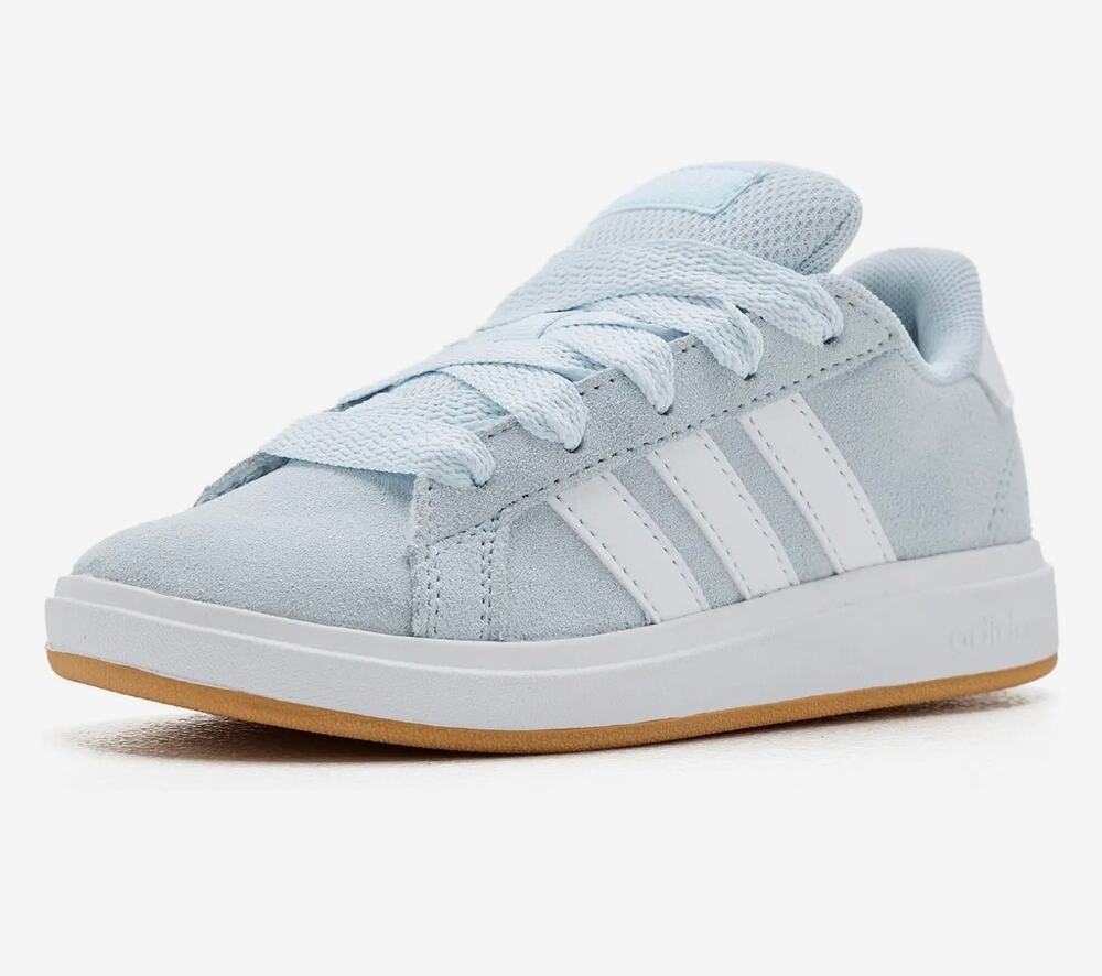 adidas Kids' AdiStar Control 5 Shoes black metallic silver grey KI8733 $110 ret
